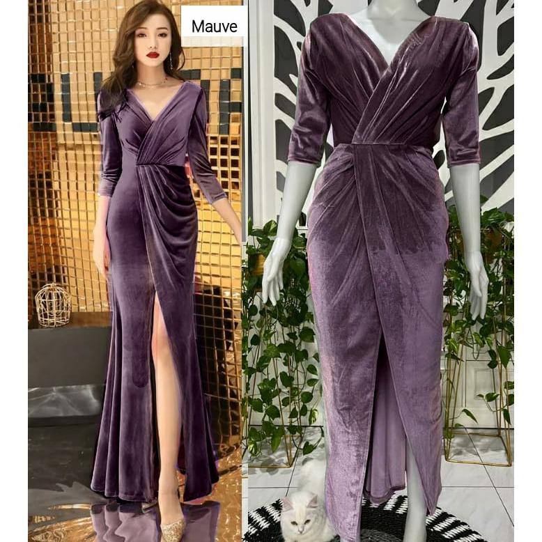PREMIUM LONG DRESS KEZIA BLUDRU VELVET