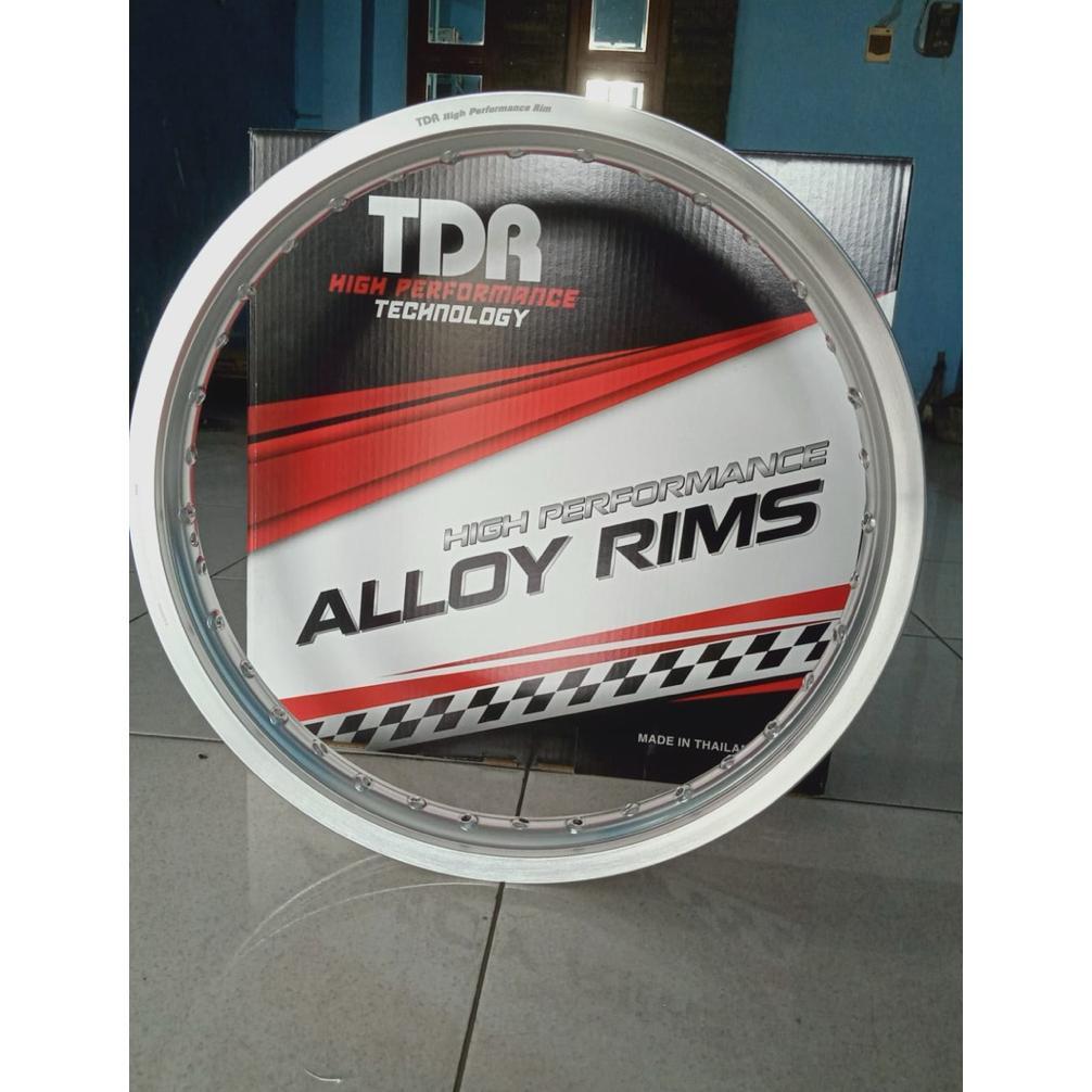 velg TDR WX ring 18 warna hitam dan silver ukuran 160 dan 185