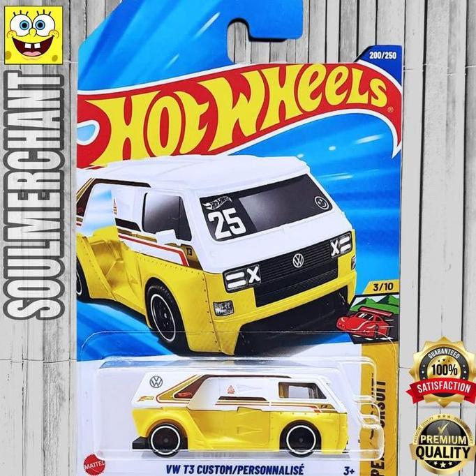 Hot Wheels VW T3 Custom Kuning Diecast Mobil Volkswagen New