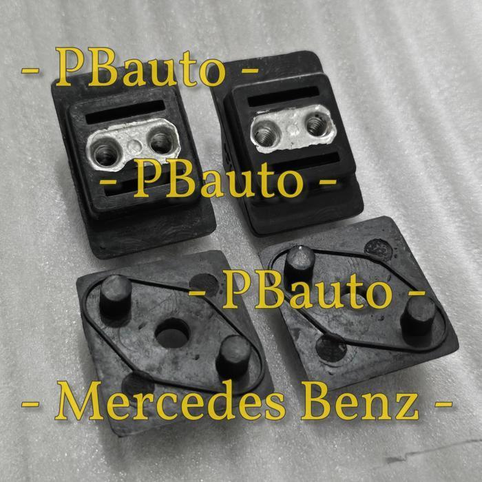 Set 4Pcs Karet Mounting Bagasi W124 Mercedes Benz / Rubber Stopper Trunk Mercy 300E 230E 200 E320 Ma