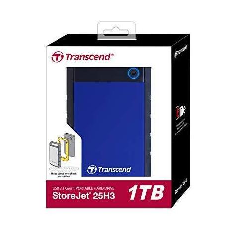 Transcend External Harddisk Storejet 25H3 1TB Antishock