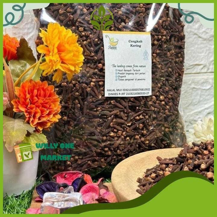 BIJI CENGKEH KERING SUPER 1 KG - REMPAH WANGI KUALITAS EKSPOR WILLY ONE MARKET