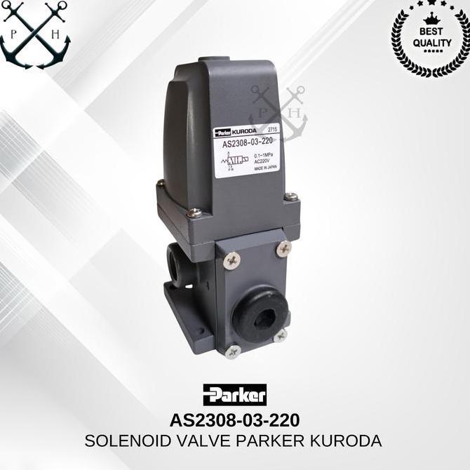 Selenoid Valve Pneumatic Parker Kuroda As2308-03-220 Terbaru 