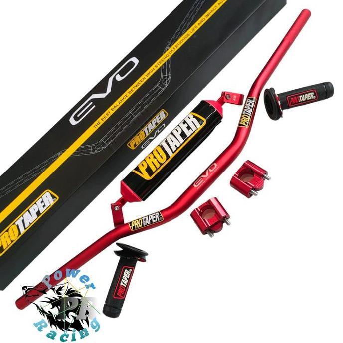 Promo stang fatbar protaper Evo low paket busa stang protaper set handgrip protaper crf 150 klx / dt