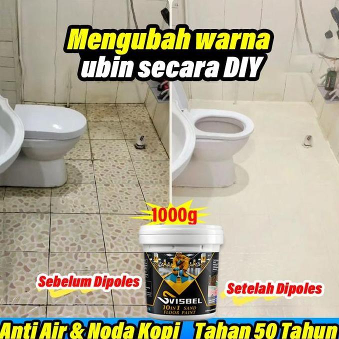 Harga Pabrik Tahan Genangan Khusus Kamar Mandi*Cat Keramik Renew Renovasi lantai tanpa demo Cat kama