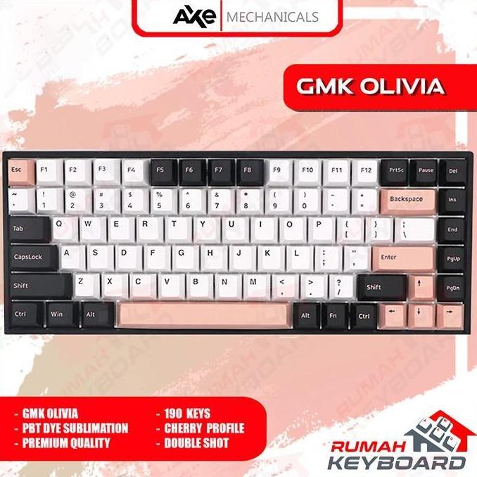KEYCAP - KEYCAPS - CHERRY - GMK OLIVIA - PBT DYE SUB