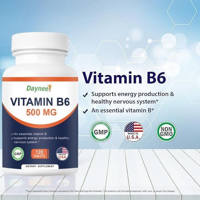 ahissalamahtiga - vitamin b6 (pyridoxine hci), 500 mg 120 tablet vegetarian untuk meningkatkan produ