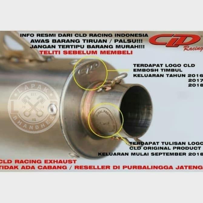 Knalpot CLD Racing type C1 Yamaha Mio/Nouvo/Fino/Mio Soul Original