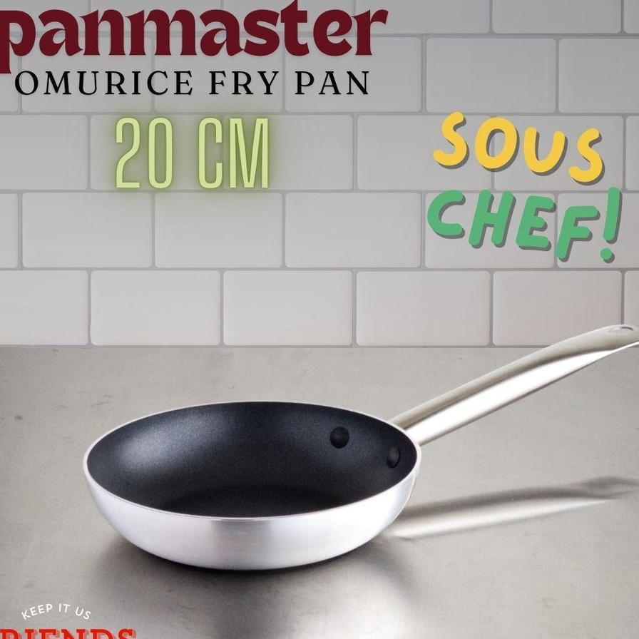 Panmaster Omurice Fry Pan Omelette Pan Anti Lengket Aluminium Induksi 20Cm