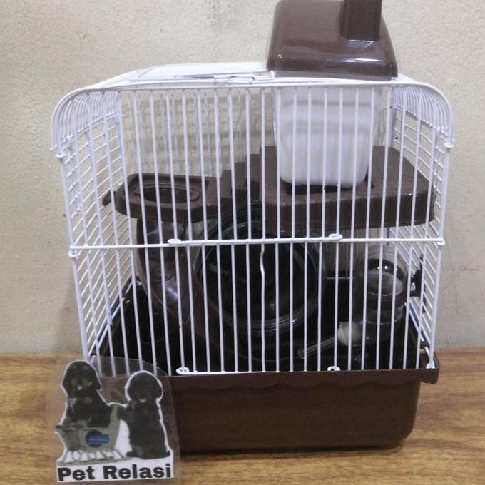 Kandang Hamster Minimalis Fullset HC22 kandang Hamster Tingkat Dua