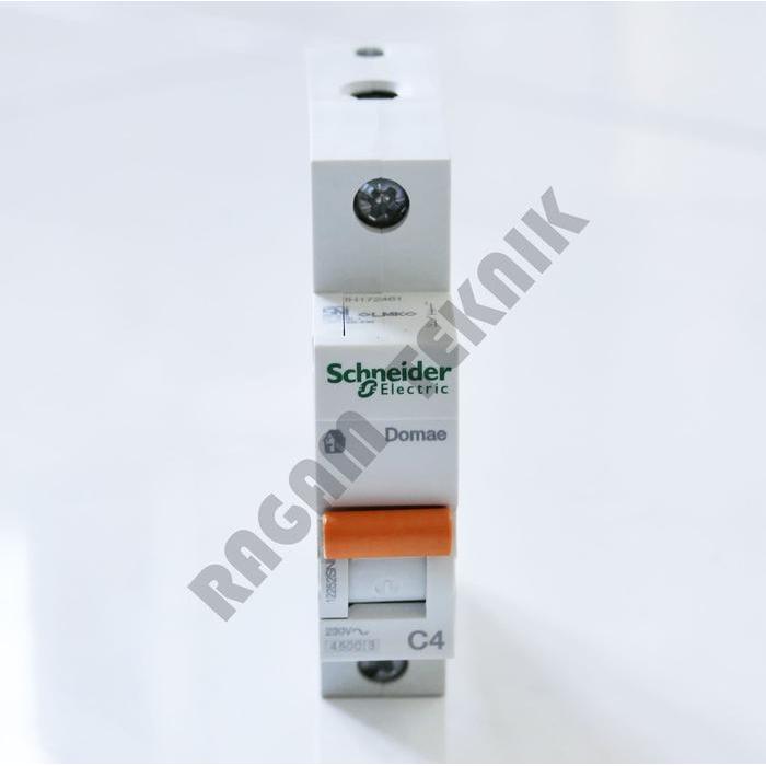 MCB SCHNEIDER 4A /C4 MERLIN GERIN DOMAE STUT LISTRIK ORANGE ORIGINAL DAN TERPERCAYA