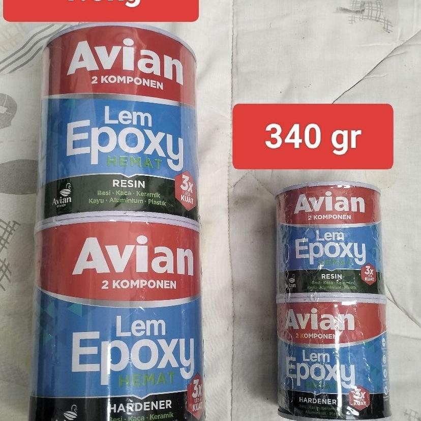 Lem Epoxy Avian 1.6 Kg (2 Komponen),Avian Lem Epoxy Hemat 1.6 Kg Set(2 Komponen)