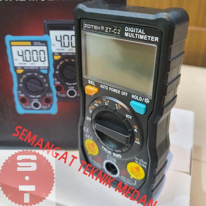 TERBARU - ZT-C2 DIGITAL MULTIMETER MULTITESTER AVOMETER LCD DISPLAY ZOTEK ZT C2