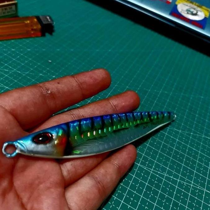 Pesce- Upan Pancing Metal J 40G S/D 150G Sisik Blue Ter 4D