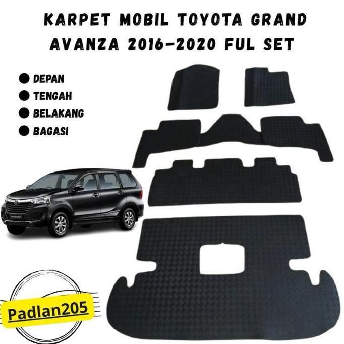 Karpet Mobil Avanza Grand New Tahun 2016 - 2020 Fullset/ Set Lengkap Karpet Mobil Avanza Tahun 2016 