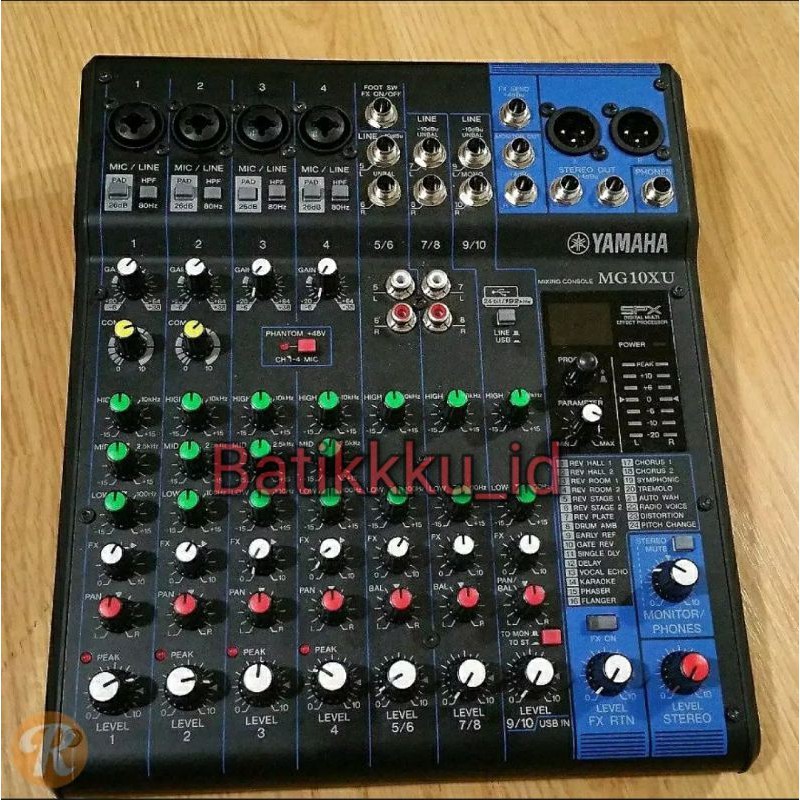 [Top Quality] Mixer Yamaha Mg 10Xu / Mg 10 Xu/ Mg10Xu 10 Channel Mixer Audio Yamaha Mg 10 Xu