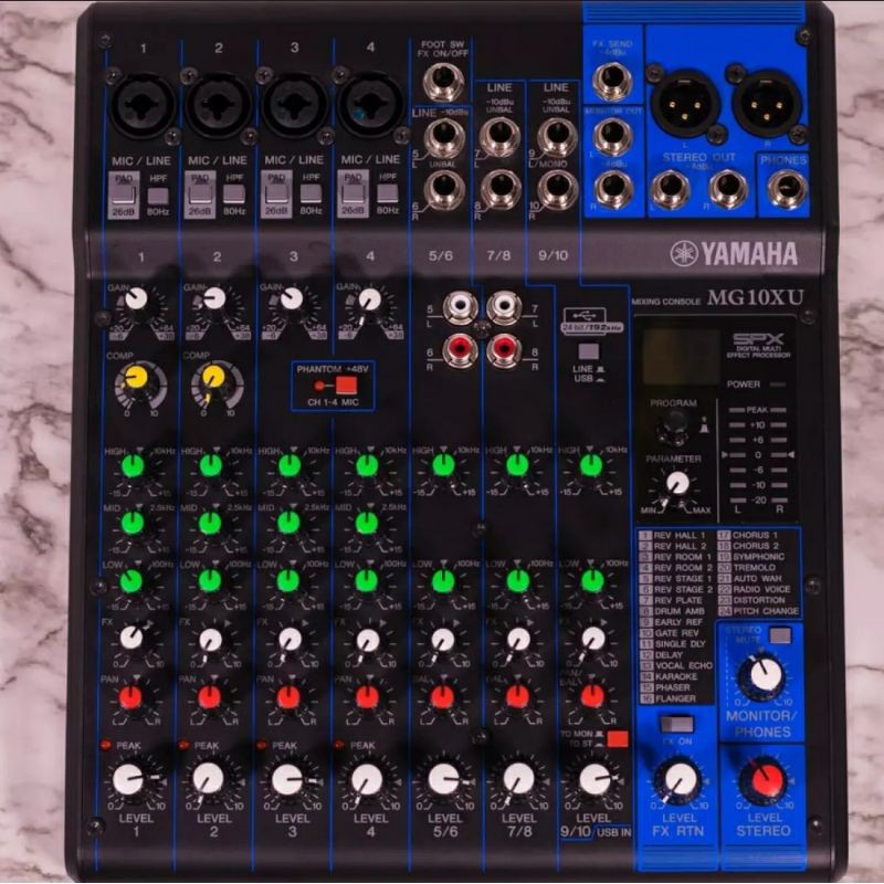 [Top Quality] Mixer Yamaha Mg 10Xu / Mg 10 Xu/ Mg10Xu 10 Channel Mixer Audio Yamaha Mg 10 Xu