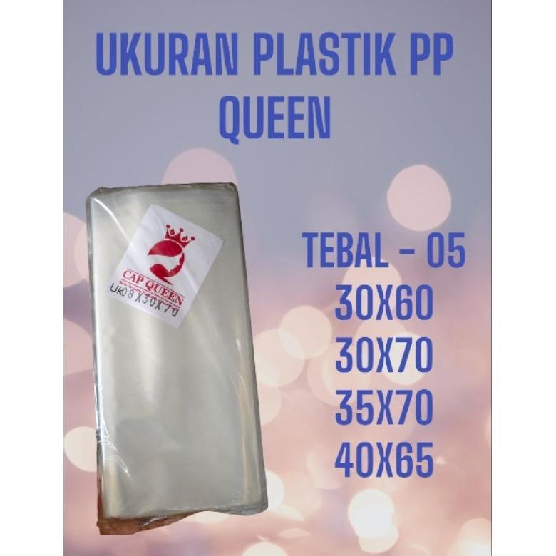 Plastik Pp Queen / Plastik Potongan Tebal 05 Ukuran 30X60 35X70  30X70