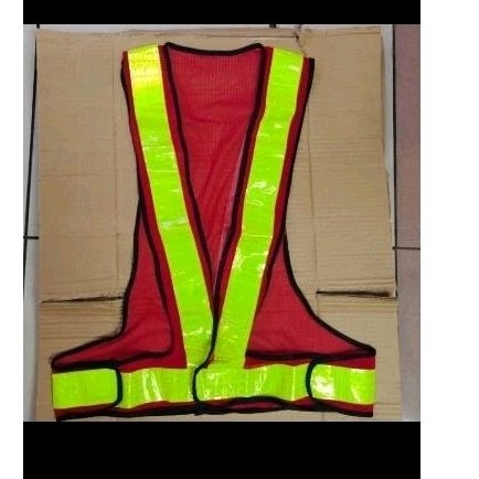 Rompi Safety Jaring V Biru/Rompi V Hitam/Rompi V Jaring Merah/Rompi V