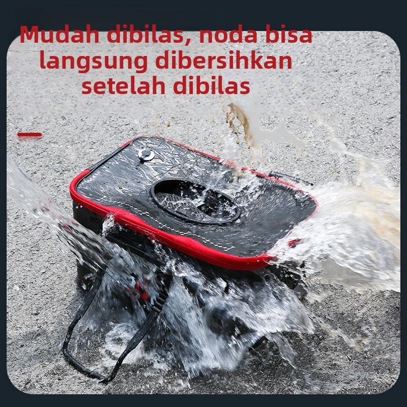 Ember Ikan Tebal Pola 3D Ember Pelempar Ikan Hidup Otomatis Ember Pancing Lipat Eva Keranjang Ikan T