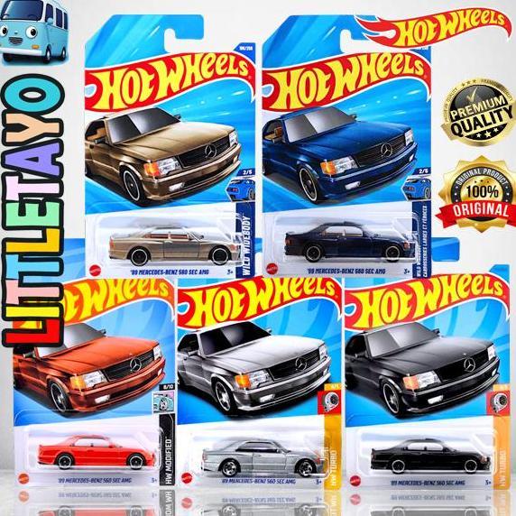 HOTWHEELS 89 MERCEDES BENZ 560 SEC AMG 2023 HITAM - SLK CLK DTM JAPAN New