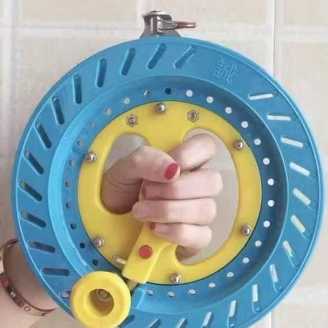 16Cm Katrol Gulungan Benang Layangan 150M Handle Kite Layang Alat Gulungan Otomatis Roll Senar Nilon