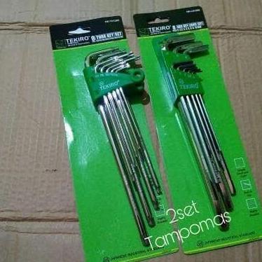 Kunci L Tekiro 2 Set Kunci L Bintang Paket Kunci L Biasa