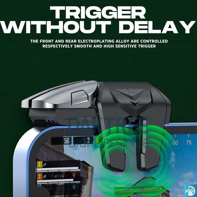 Oaktree G21 Trigger Pubg FF Fps L1 R1 Gaming Six Finger Trigger Gaming