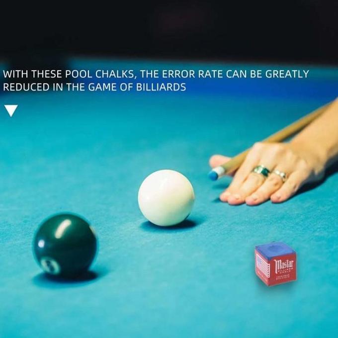 Billiard Chalk 12Pcs Chalk Box Billiard Chalk Billiard Master Perlengkapan Billiard Kapur Biliar