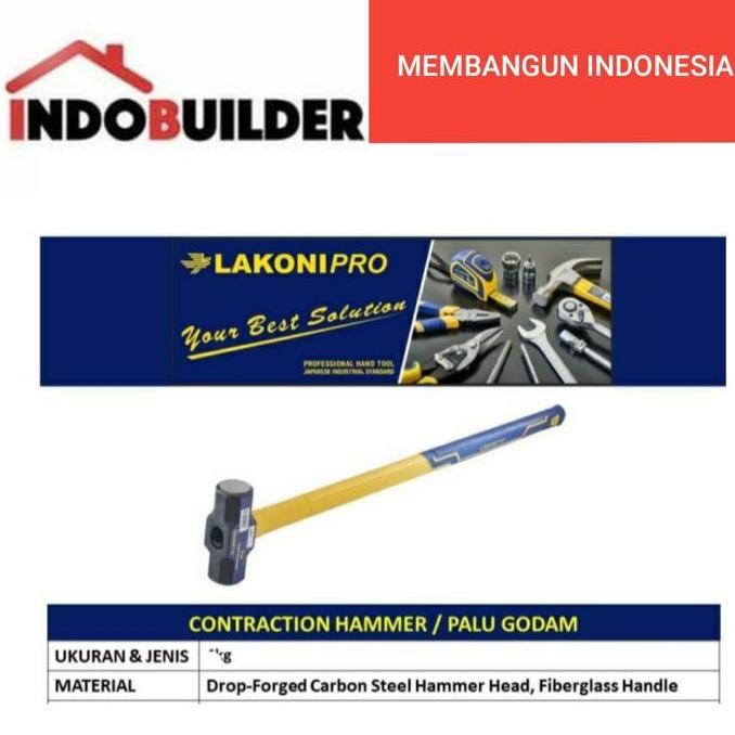 LAKONI PRO CONTRACTION HAMMER 4 KG / PALU BATU PANJANG PALU GODAM