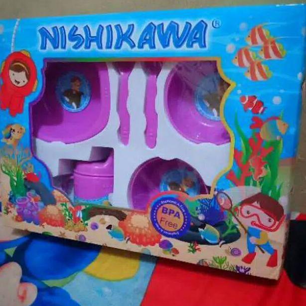 Ready stok SET ALAT MAKAN BAYI NISHIKAWA SEDANG-TEMPAT MAKAN NISHIKAWA SEDANG-FEDDING SET MAKAN BAYI
