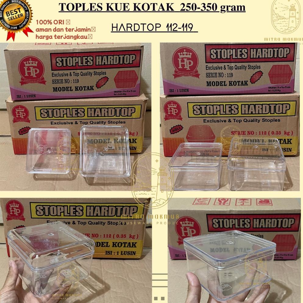 Terlaris Sale Toples Kue Kotak 250-350 Gram Toples Hardtop 112 - 119 Toples Kue Kering Lebaran