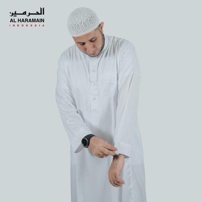 AL Haramain Jubah / Gamis Pria Anak / Remaja & Dewasa Viet Polos / Jubah AL Haramain | Putih | Hitam
