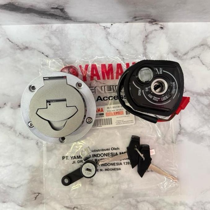 Promo Kunci Kontak + Tutup Tangki Set (Bk6) Buat Motor Vixion  R15 Lama Dan Vixion R15 V1 V2 2014 - 
