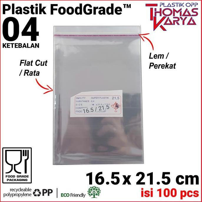 Akukamu- 16.5X21.5Cm Plastik Opp Tebal (Lem) | Plastik Undangan