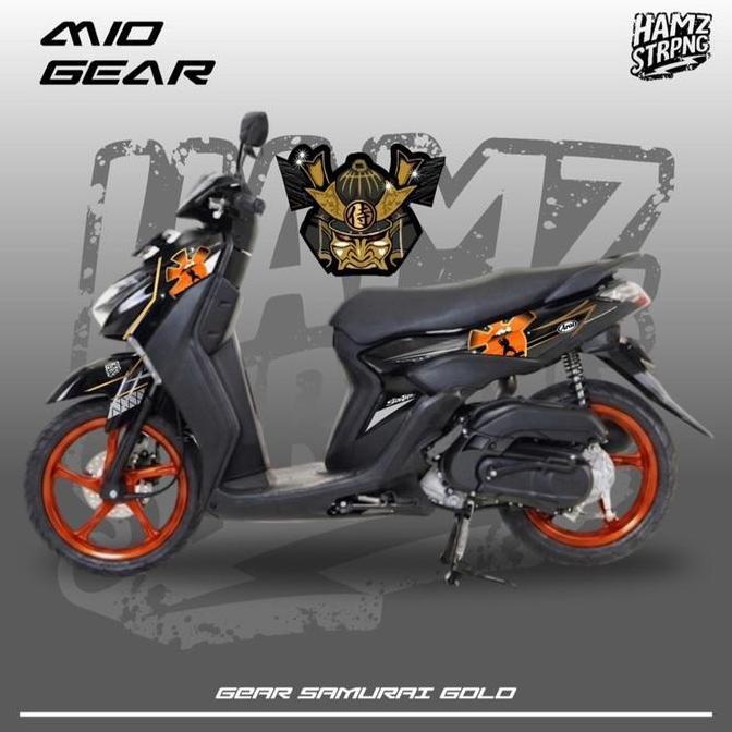 STRIPING TRANSPARAN STICKER MIO GEAR SAMURAI LIVERY ARAI HELM CUSTOM HARGA KHUSUS