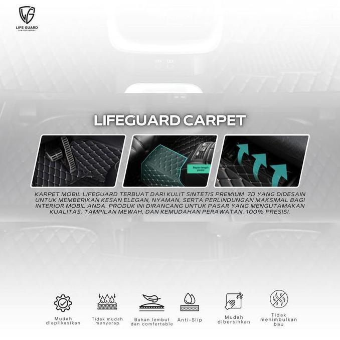 Promo Lifeguard Aksesoris Interior Karpet 7D Mobil Toyota Raize Tahun 2019-Now Fullset Sampai Bagasi