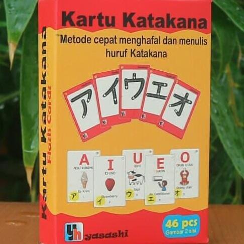 Flashcard Bahasa Jepang Huruf Katakana Mainan Anak