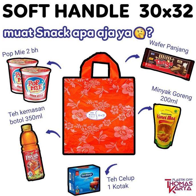 Akukamu- 30X32 Cm Kantong Hidangan Tas Plastik Hajatan / Syukuran | Kresek Tali