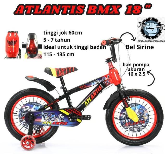 sepeda BMX anak laki 18 inch Usia 5-7 Tahun sepeda cowo