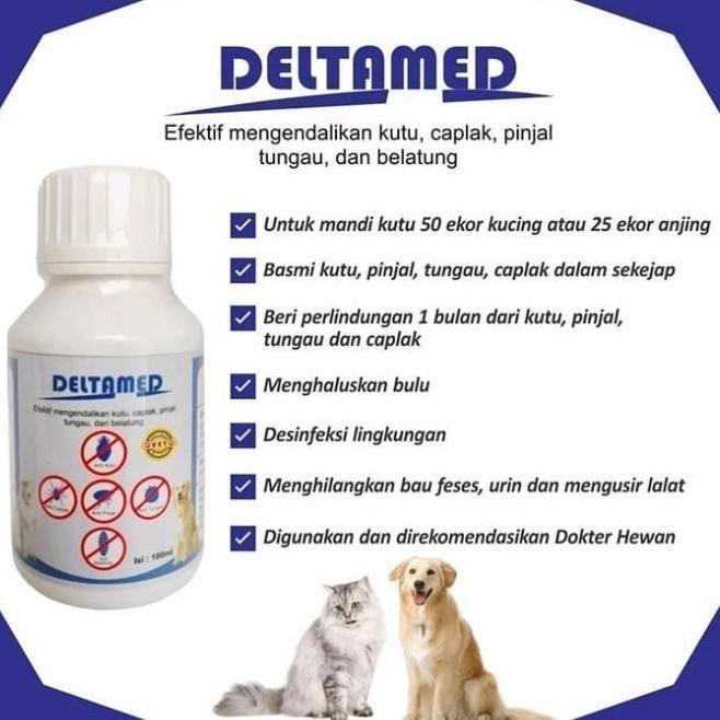 Deltamed Obat semprot kutu anjing kucing - Obat semprot anti kutu