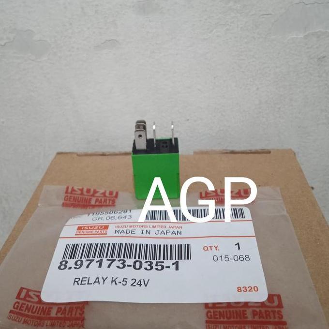 Relay 24Volt 5Pin Kaki 5 Nkr 71 Baru