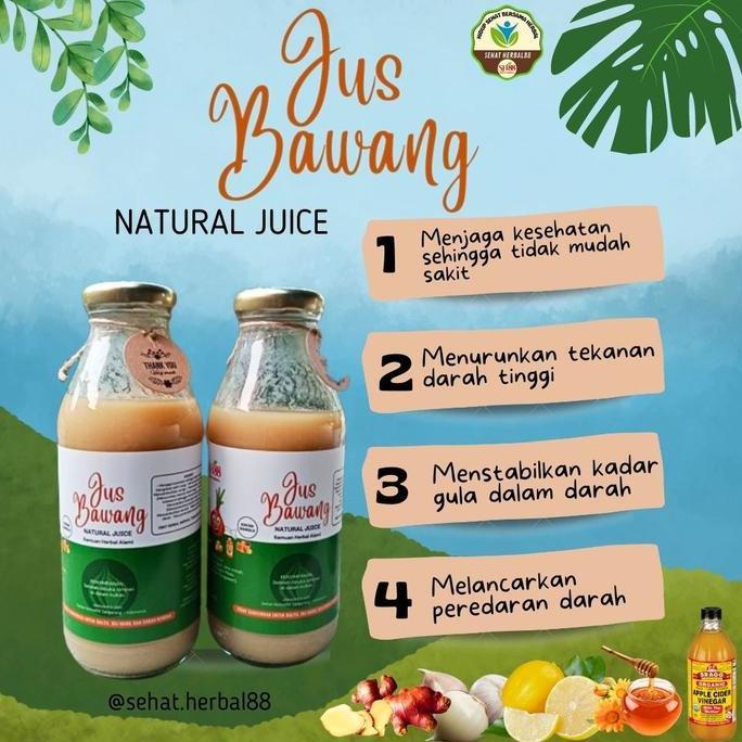 JUS BAWANG PUTIH TUNGGAL 350ML - JUS BAWANG PUTIH KS