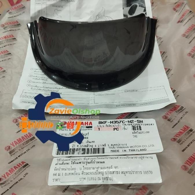 CAP METER SMOKE VISOR FAZZIO ORIGINAL AKSESORIS YAMAHA terlaris