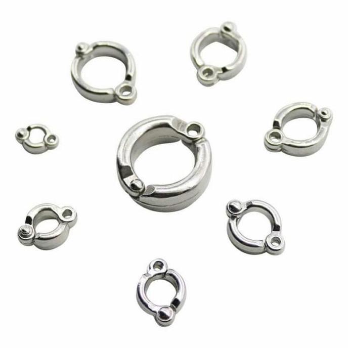 Dongmul- Ring Borgol Kaki Burung Parrot, Nuri, Betet, Kakaktua 9-10Mm