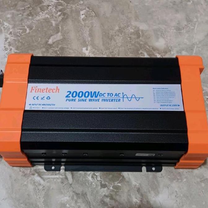 INVERTER OFF GRID FINETECH 2000 WATT PURE SINE WAVE AUTO VOLTAGE 48-72 VOLT READY STOCK