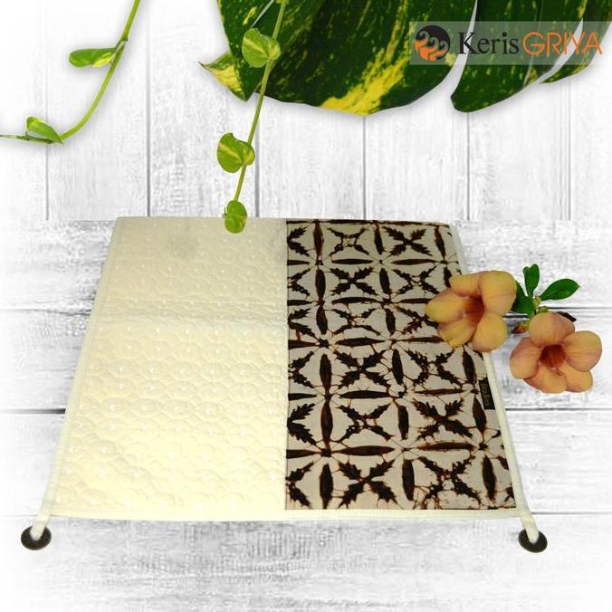 Batik Keris Loper Persegi Coin Blaco Kombinasi Batik Cap