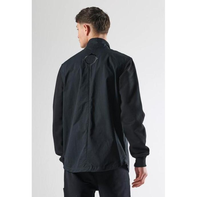 Sale Ma Strum Mixed Media Funnel Overshirt "Jet Black" Original