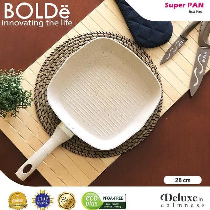 BOLDE GRILL PAN 28CM BEIGE SUPER PAN GRILL