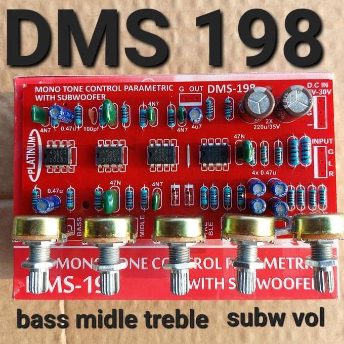 dms 198 tone control parametric parametrik mono bifet middle toa 201